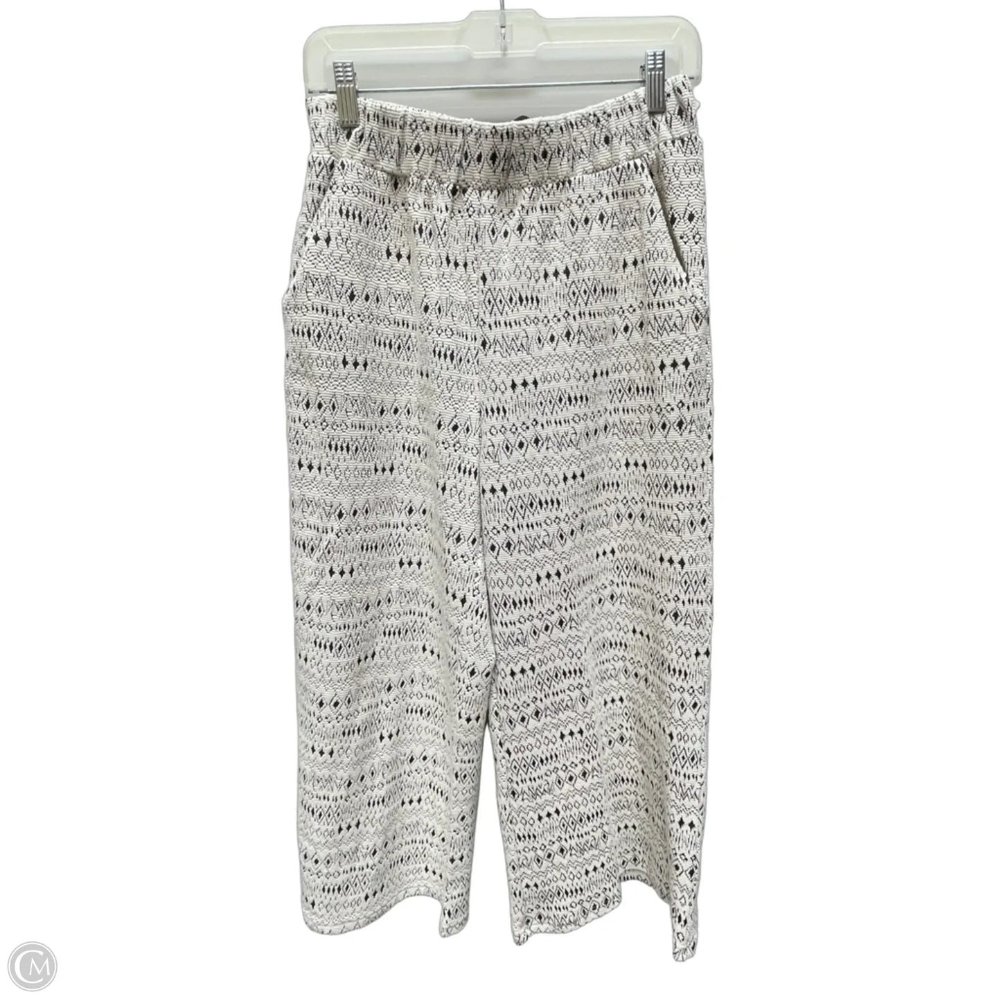 Lounge Set Pants By Clothes Mentor In Black & White, Size: M