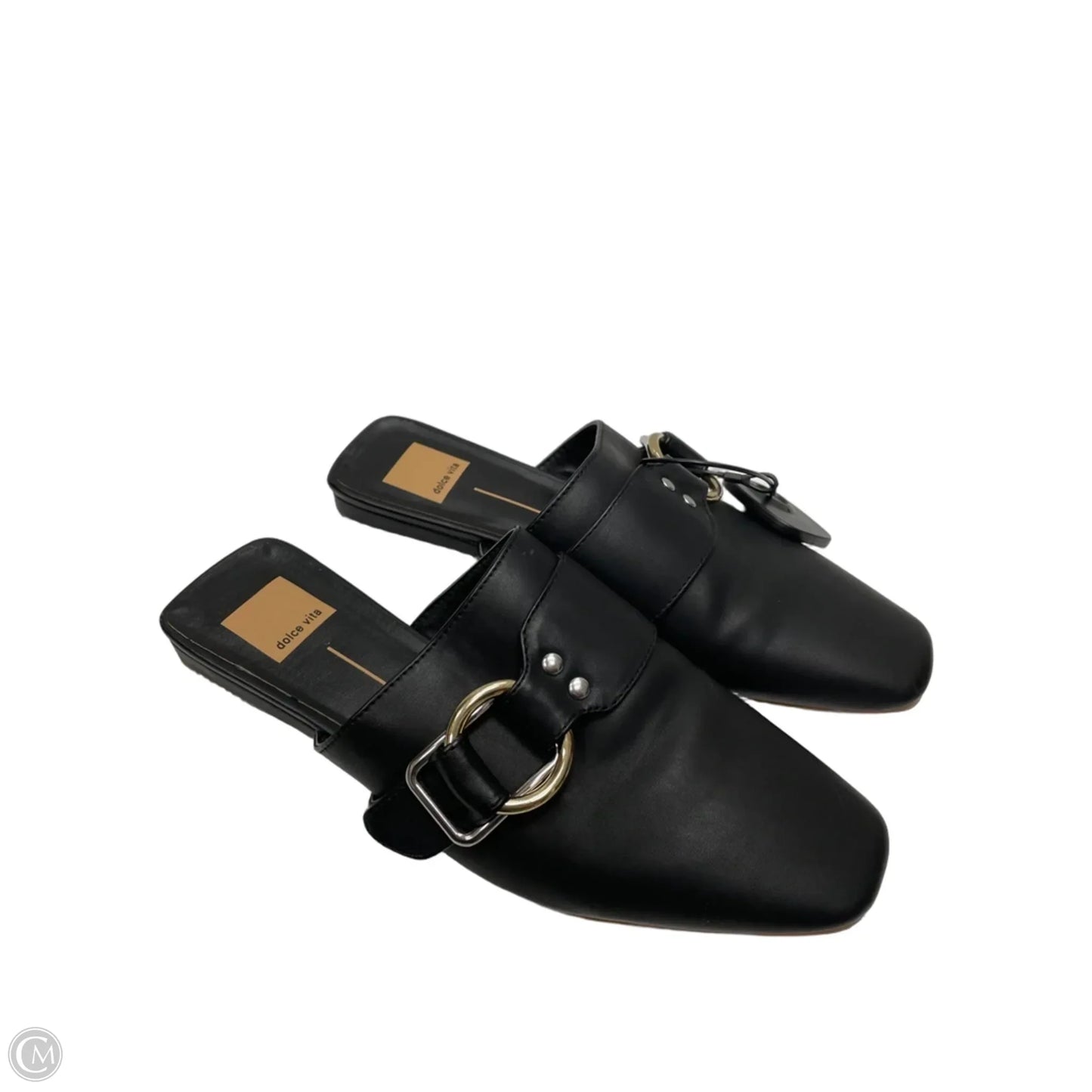 Shoes Flats By Dolce Vita In Black & Gold, Size: 7.5