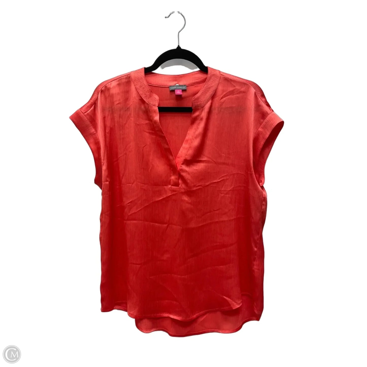 Blouse Sleeveless By Vince Camuto In Coral, Size: S