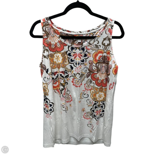 Top Sleeveless By Chicos In Multi-colored, Size: M
