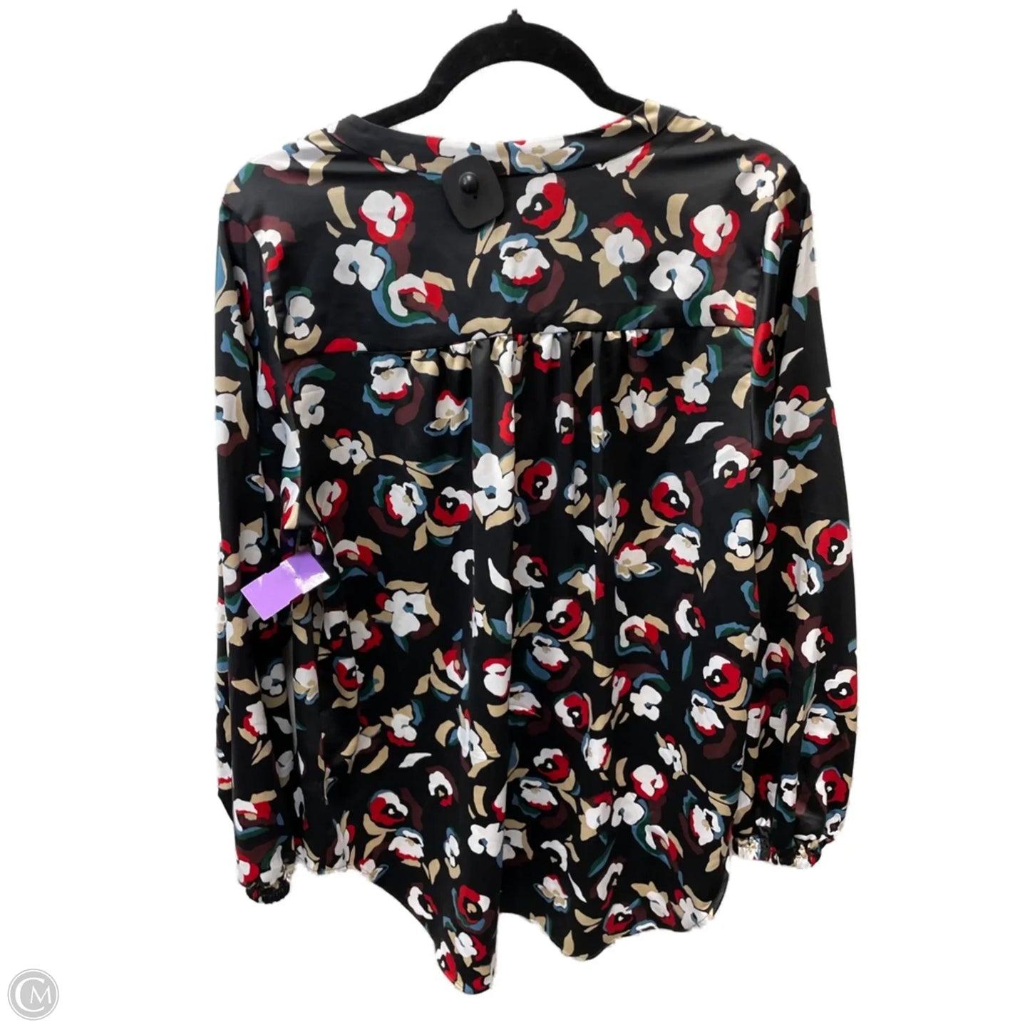 Tunic Long Sleeve By Alfani In Floral Print, Size: 1x