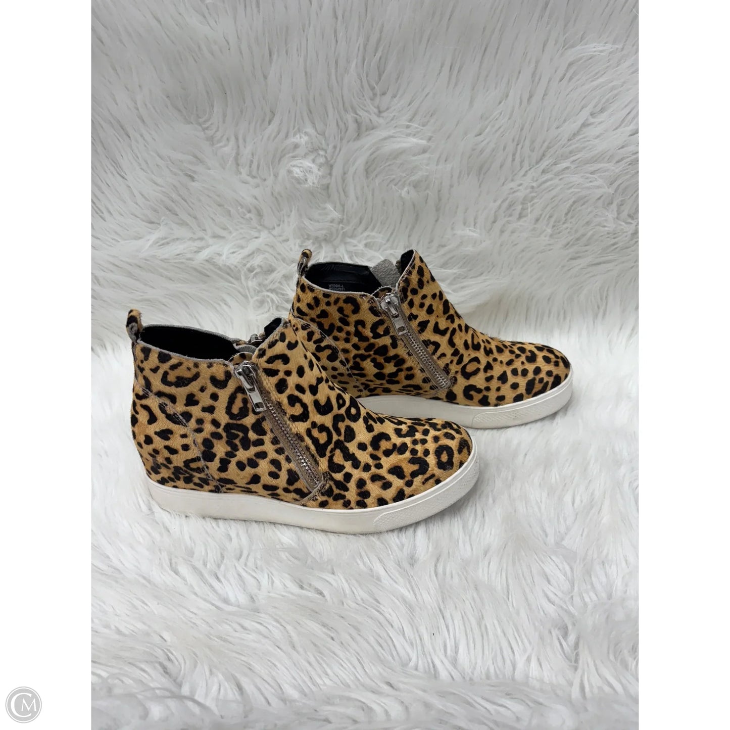 Shoes Heels Wedge By Steve Madden In Animal Print, Size: 8.5