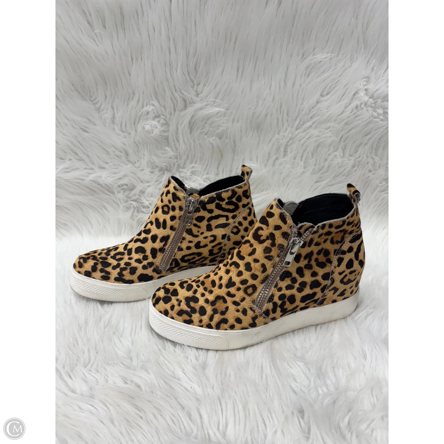 Shoes Heels Wedge By Steve Madden In Animal Print, Size: 8.5