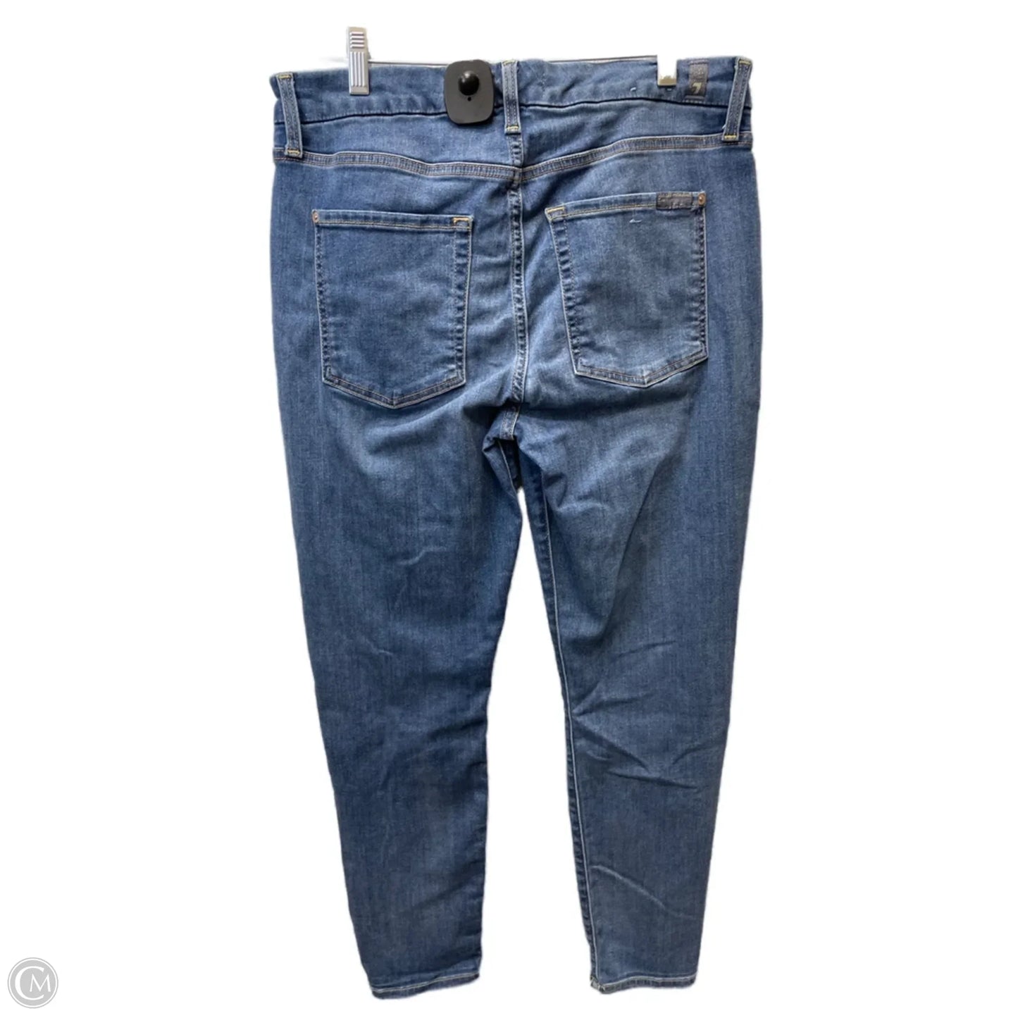 Jeans Skinny By 7 For All Mankind In Blue Denim, Size: 14