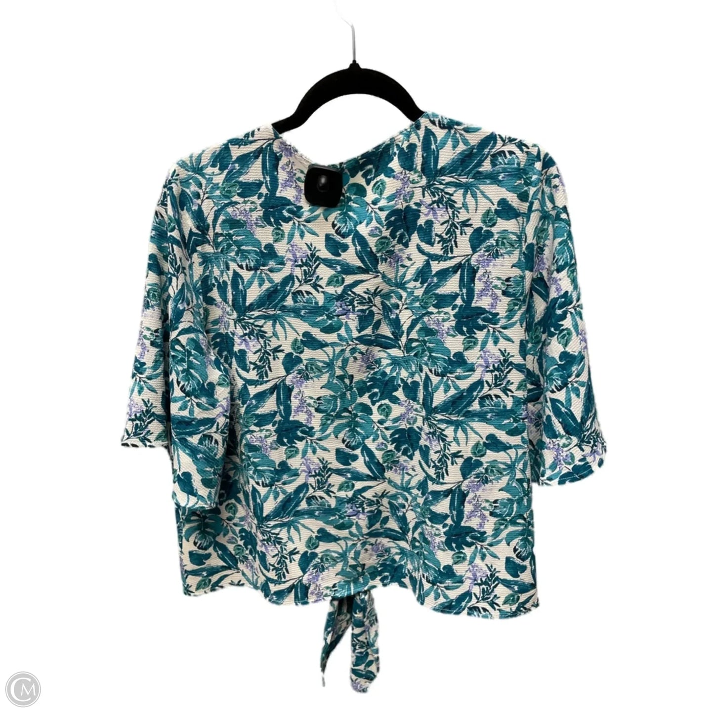Top Short Sleeve By Lush In Floral Print, Size: L