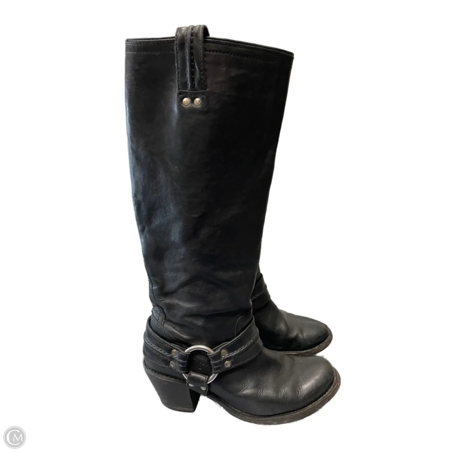 Boots Designer By Frye In Black, Size: 6.5