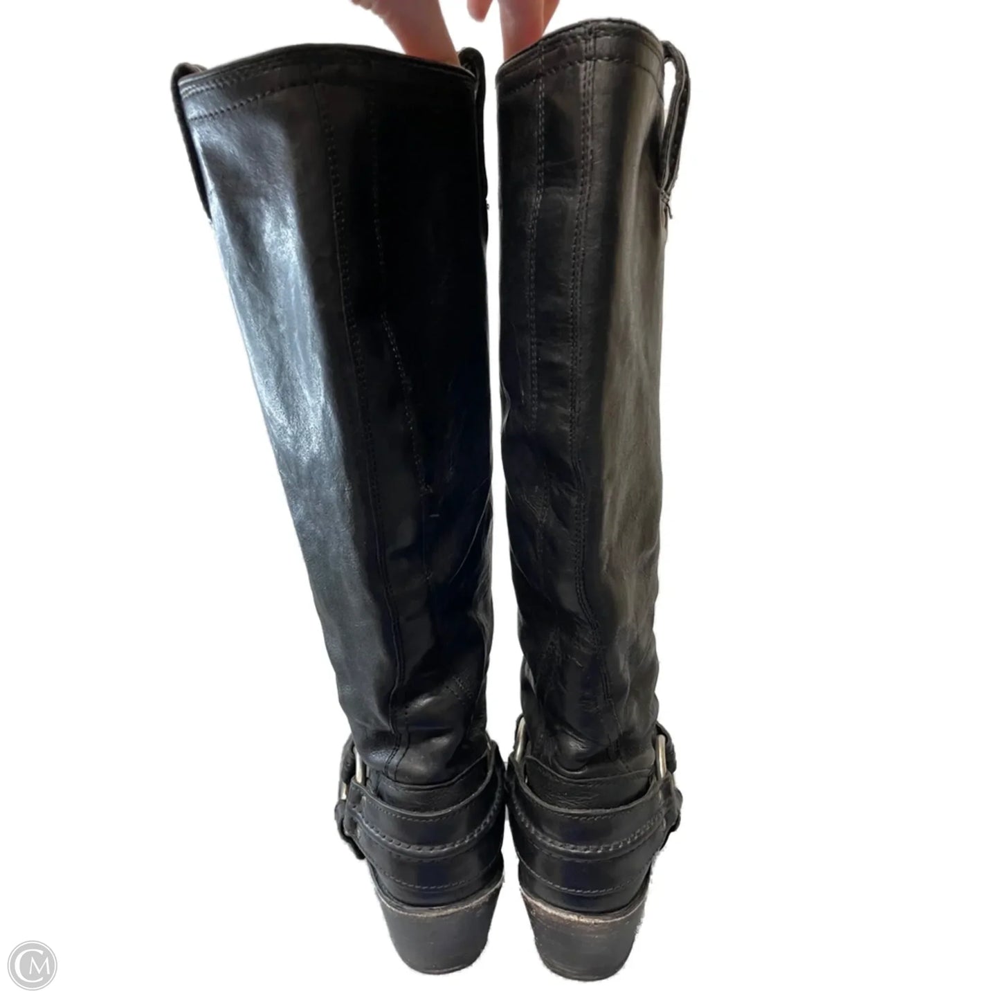 Boots Designer By Frye In Black, Size: 6.5