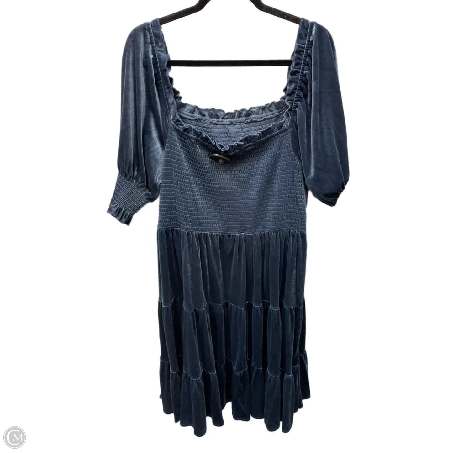 Dress Casual Short By Chicsoul In Blue, Size: 3x