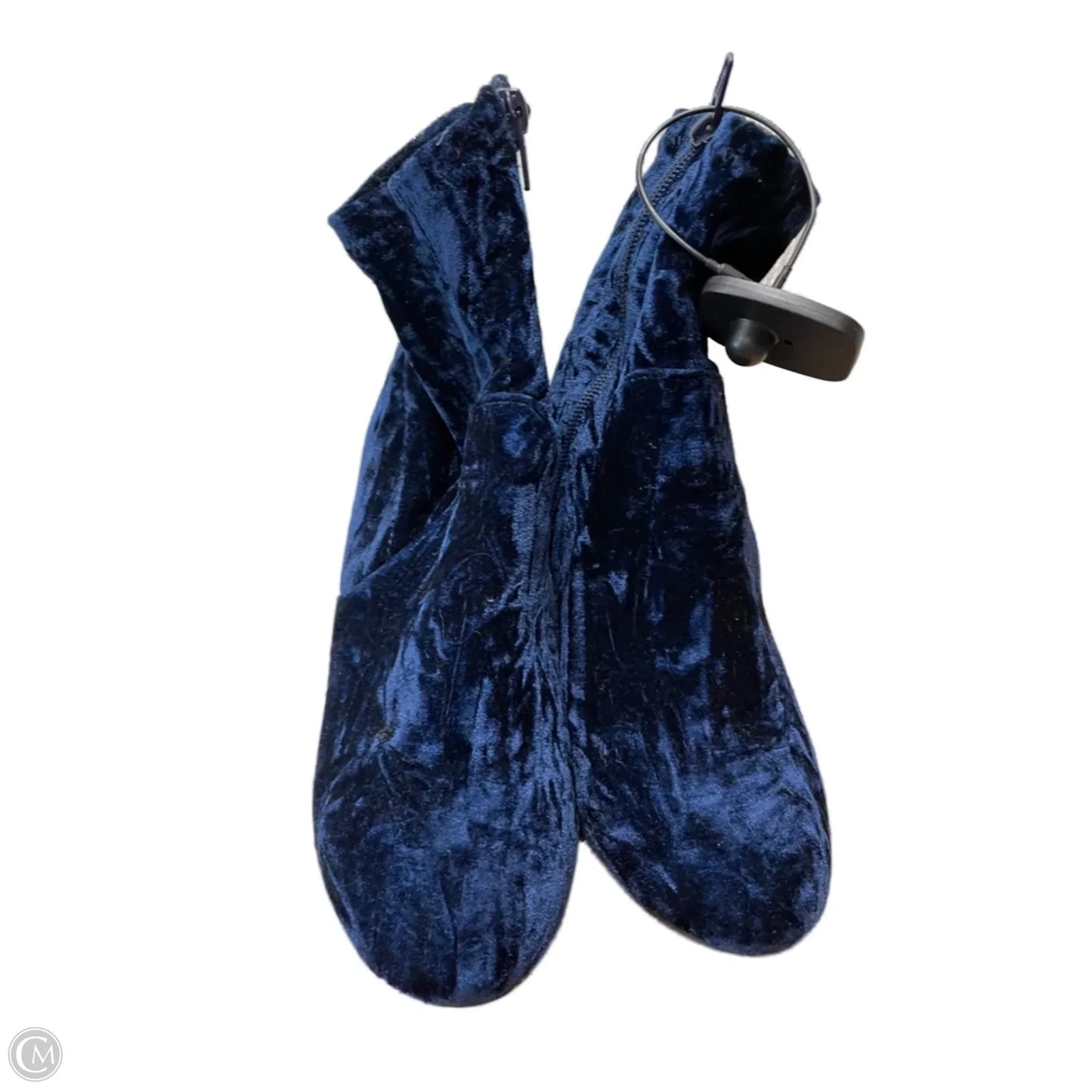 Boots Ankle Heels By Mossimo In Navy, Size: 7.5