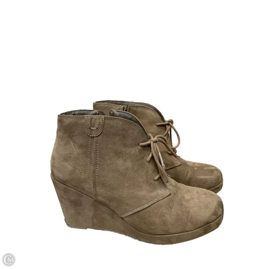 Shoes Heels Wedge By Merona In Brown, Size: 9