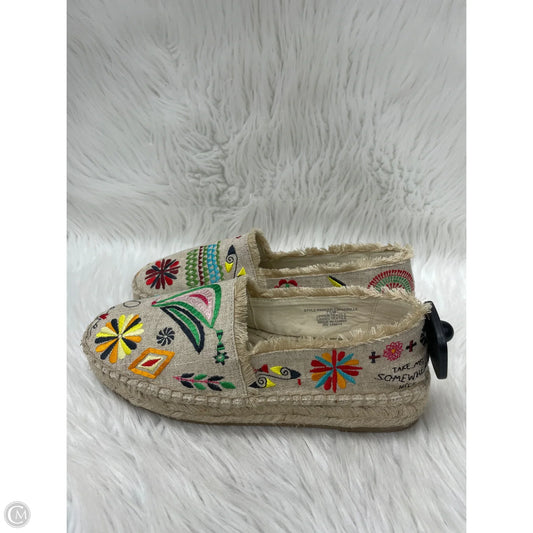 Shoes Heels Platform By Johnny Was In Floral Print, Size: 7.5
