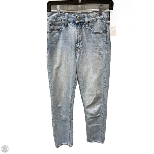 Jeans Straight By Madewell In Blue Denim, Size: 0