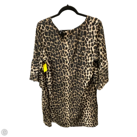 Dress Party Short By Clothes Mentor In Animal Print, Size: Xl