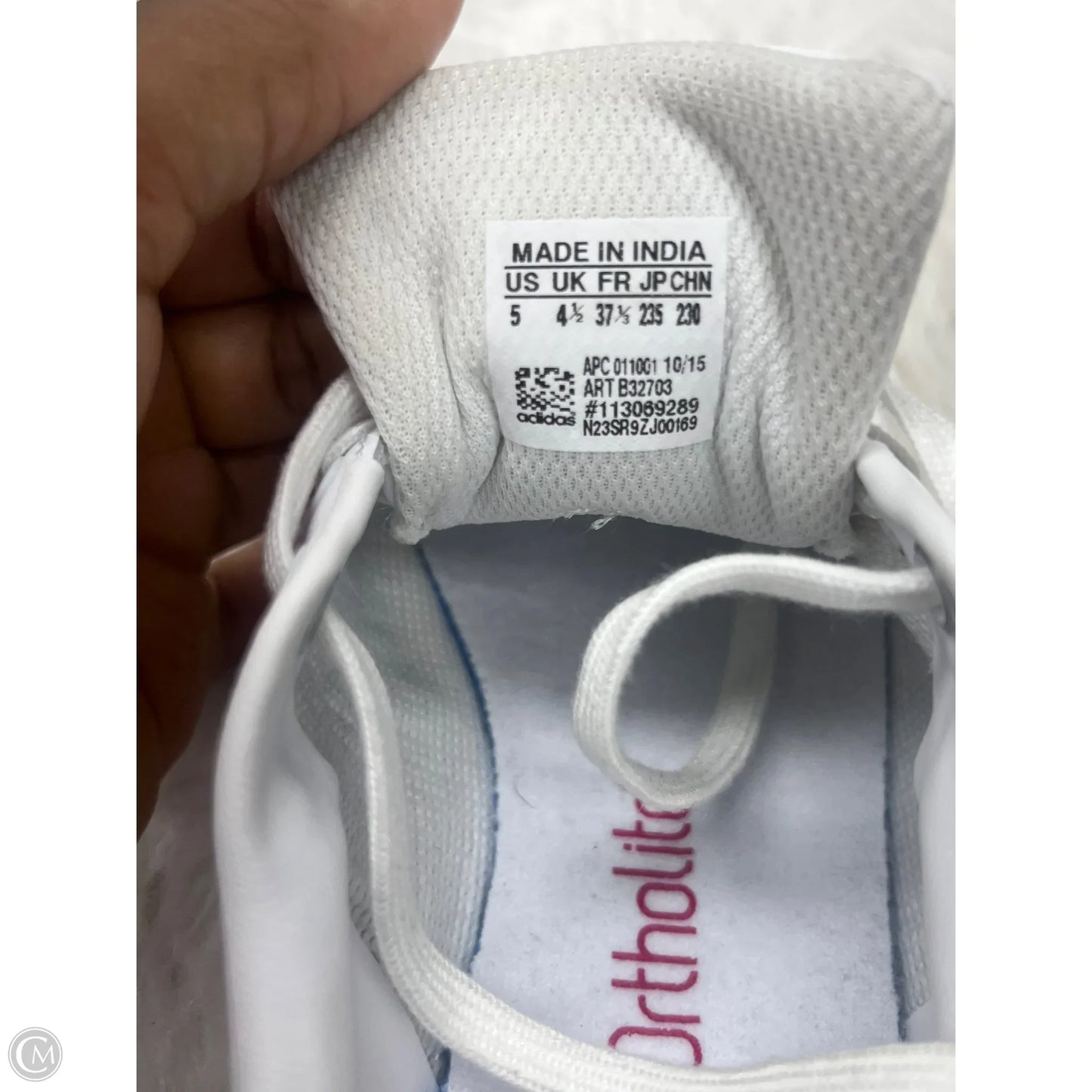 Shoes Sneakers By Adidas In Pink & White, Size: 6.5