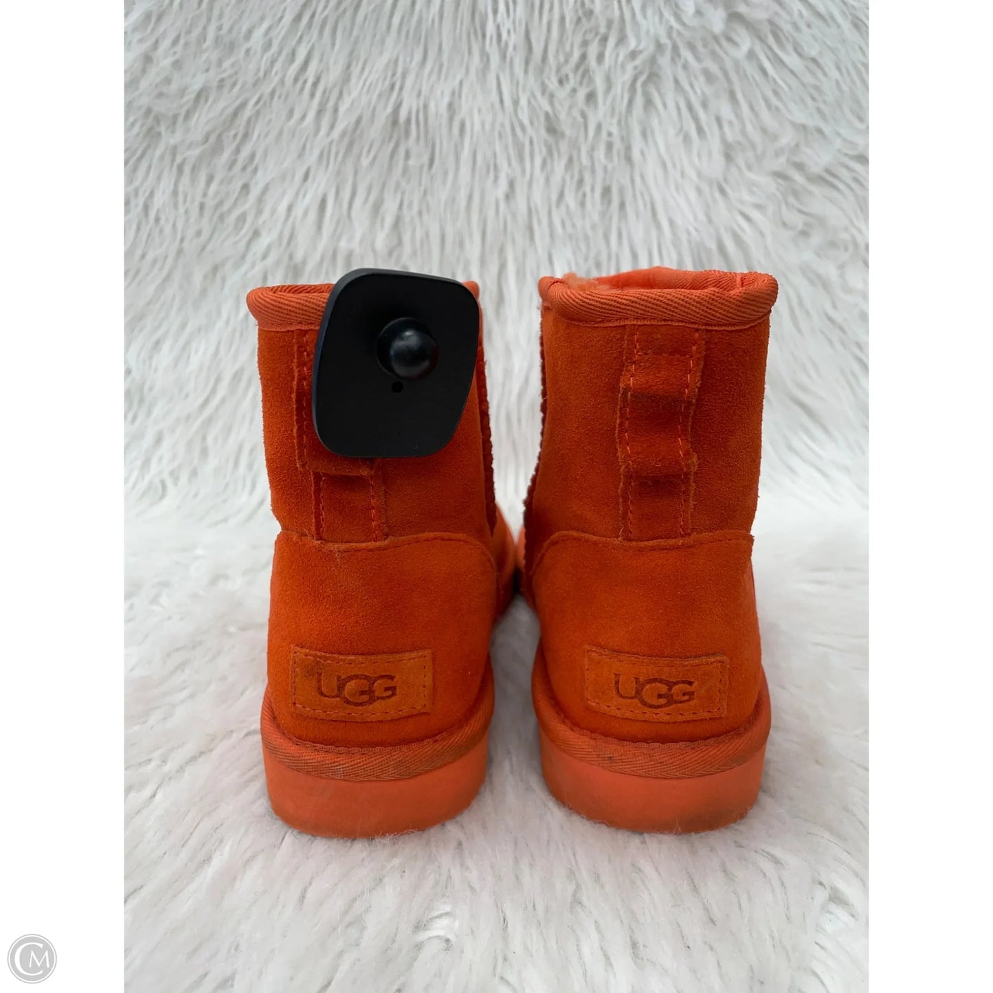 Boots Designer By Ugg In Orange, Size: 7