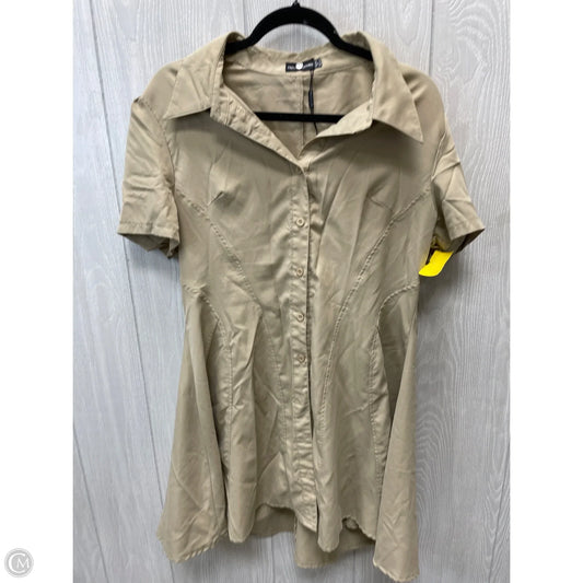 Dress Casual Short By Pretty Little Thing In Tan, Size: L