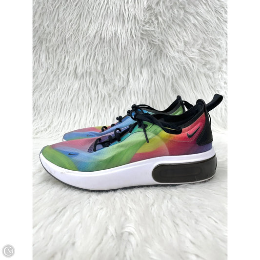 Shoes Athletic By Nike In Rainbow Print, Size: 8