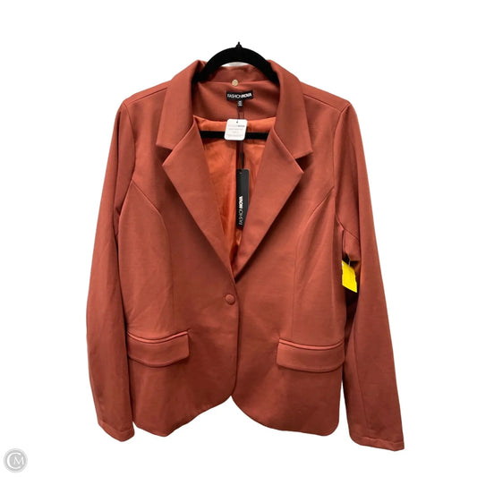 Blazer By Fashion Nova In Orange, Size: 1x