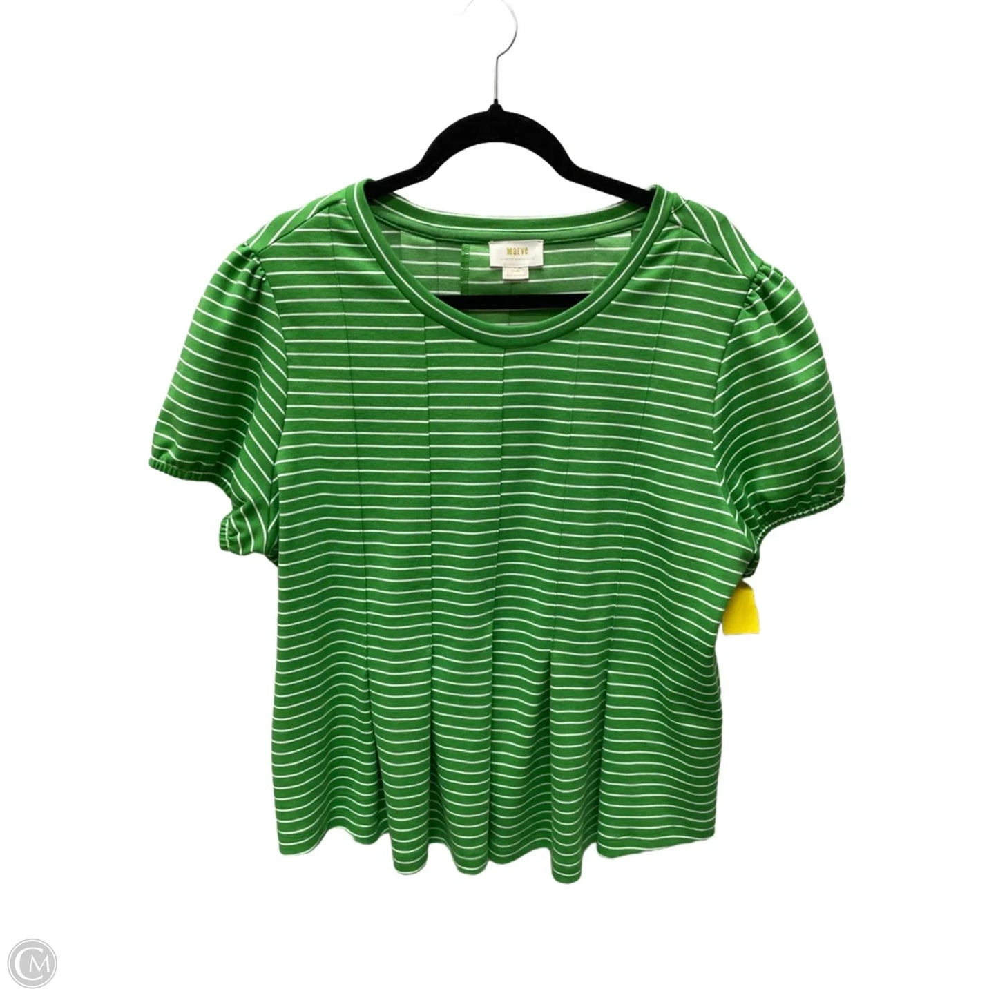 Top Short Sleeve By Maeve In Striped Pattern, Size: Xl