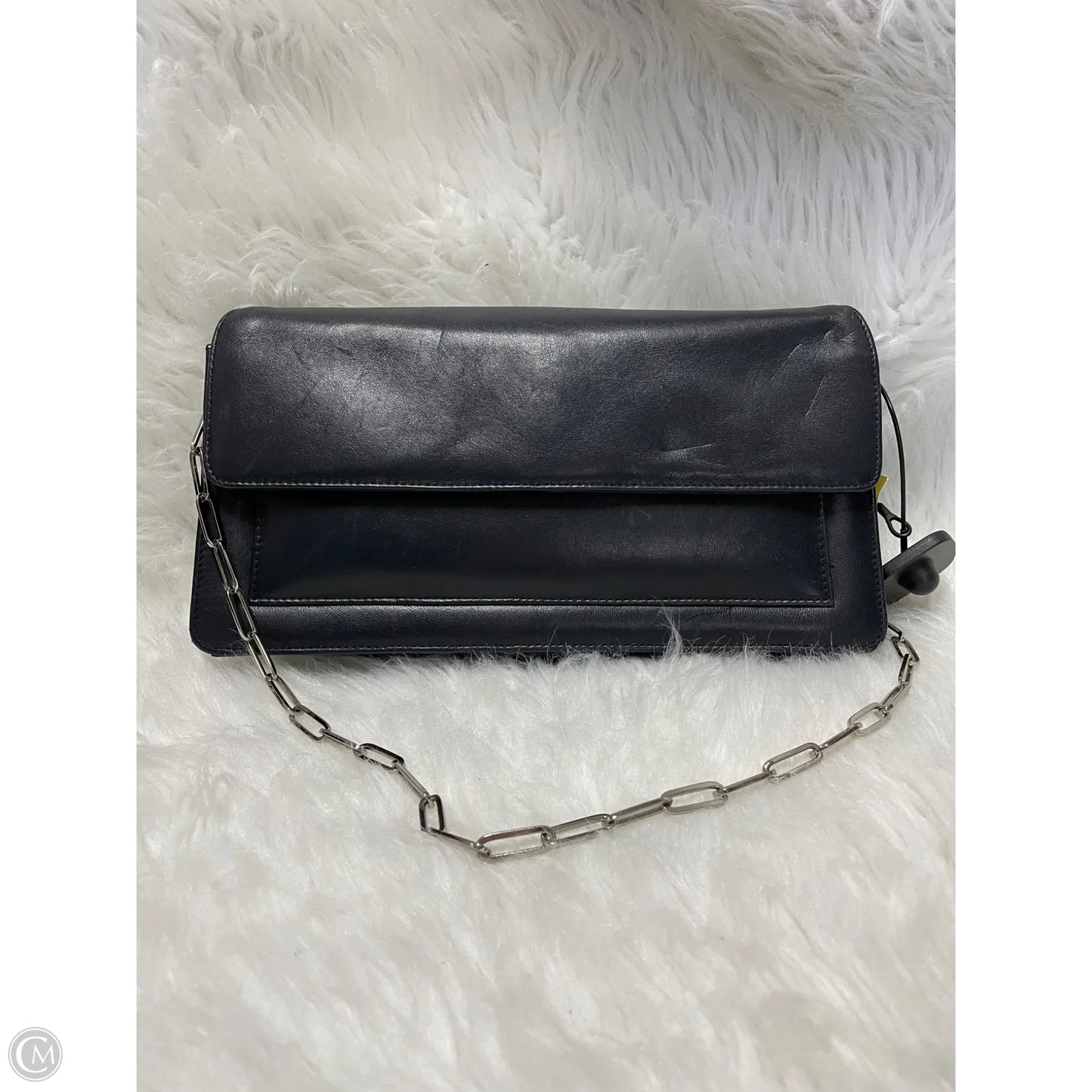 Handbag Leather By Preston And New York, Size: Medium