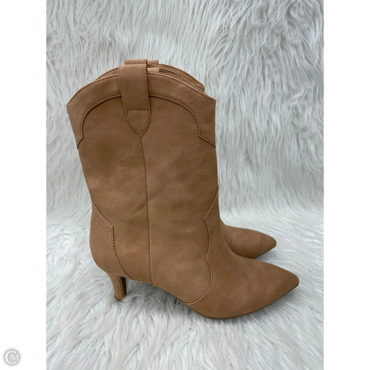 Boots Ankle Heels By Dolce Vita In Tan, Size: 6.5