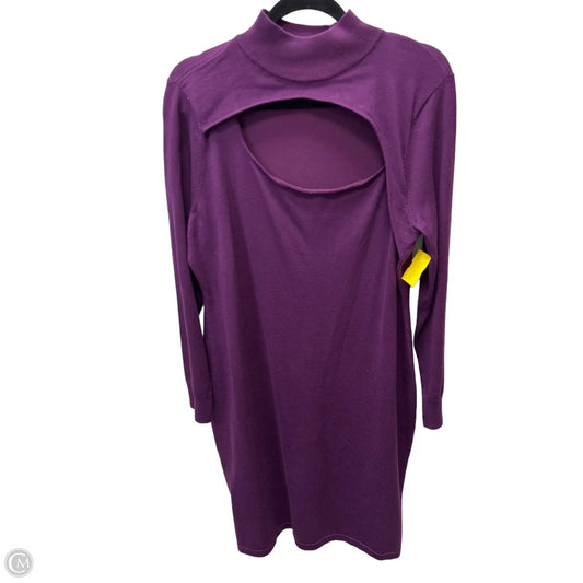 Dress Party Short By Calvin Klein In Purple, Size: Xl