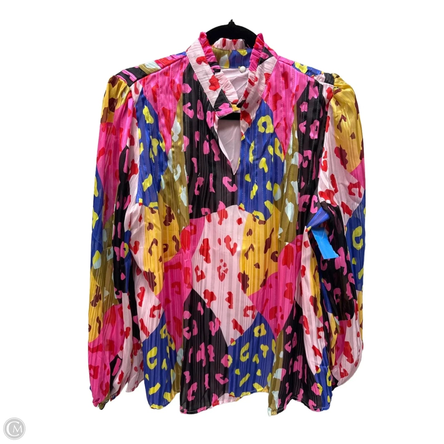 Top Long Sleeve By Clothes Mentor In Animal Print, Size: L