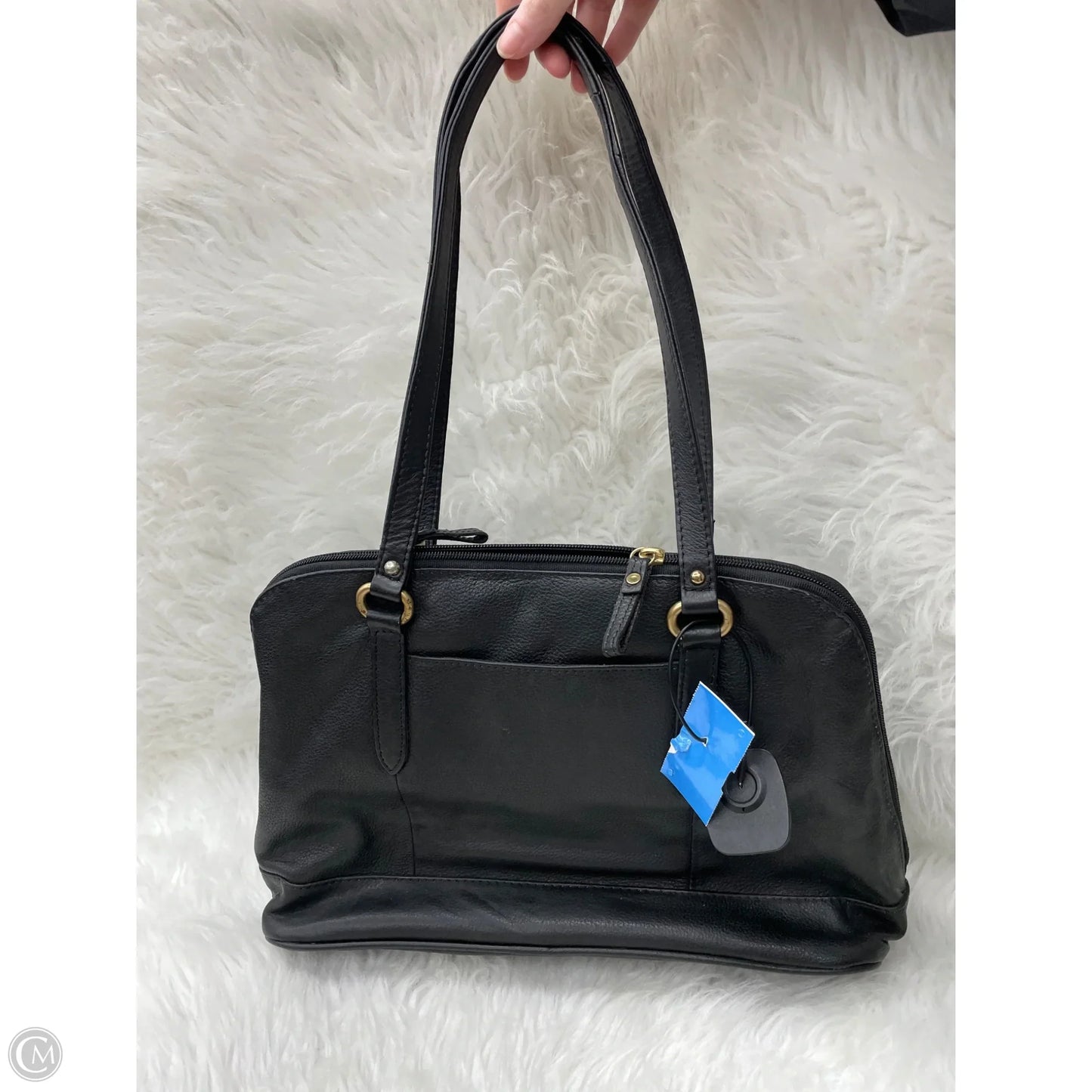 Handbag Leather By Great American Leather, Size: Medium