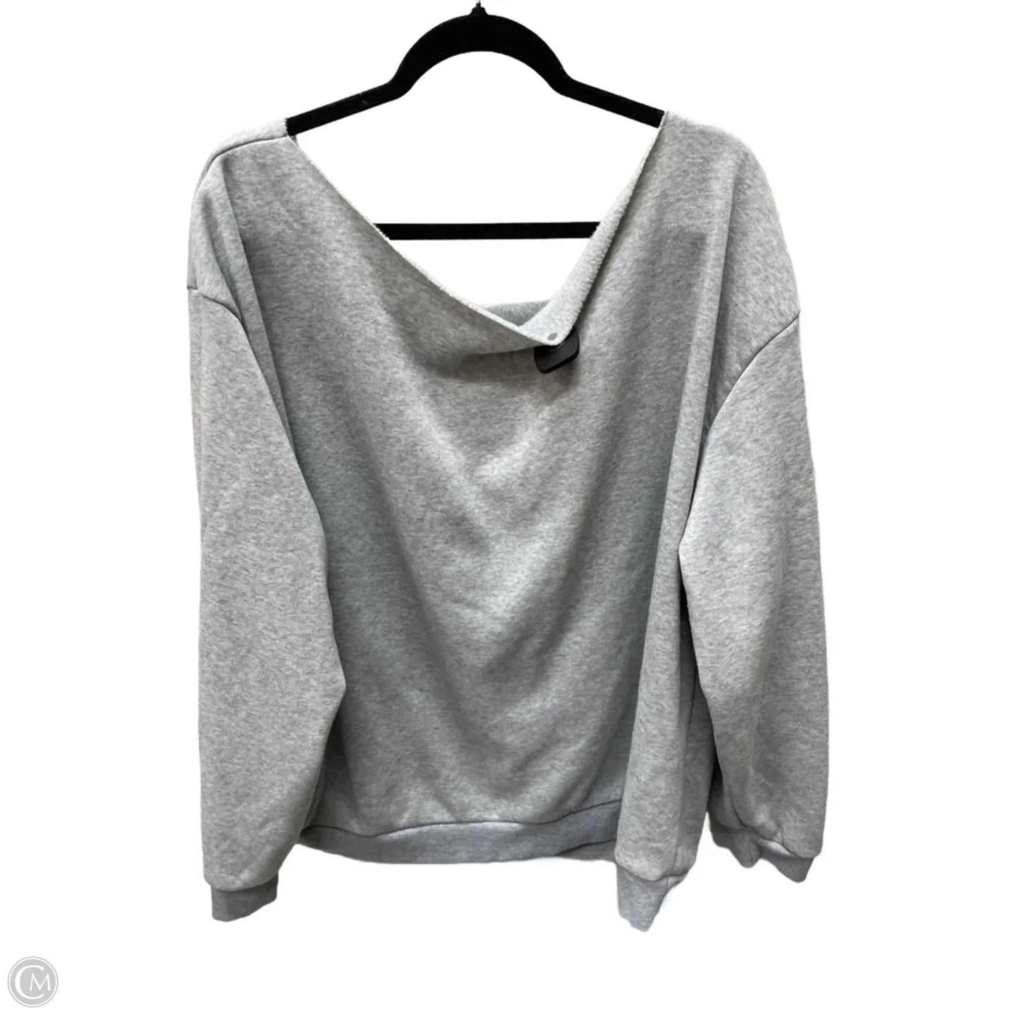 Sweatshirt Collar By Shein In Grey, Size: 4x