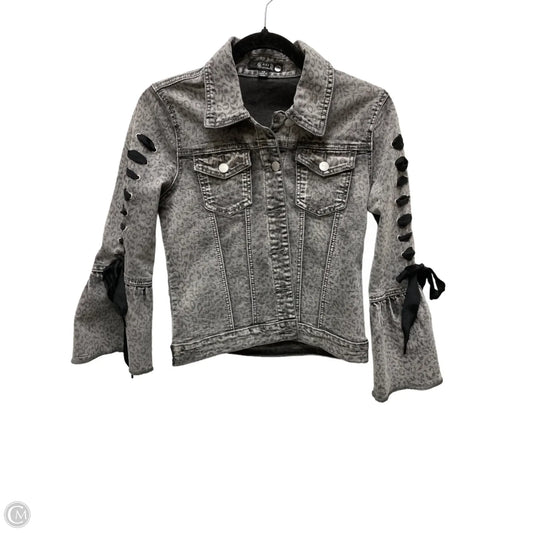 Jacket Denim By AZI In Animal Print, Size: Xs