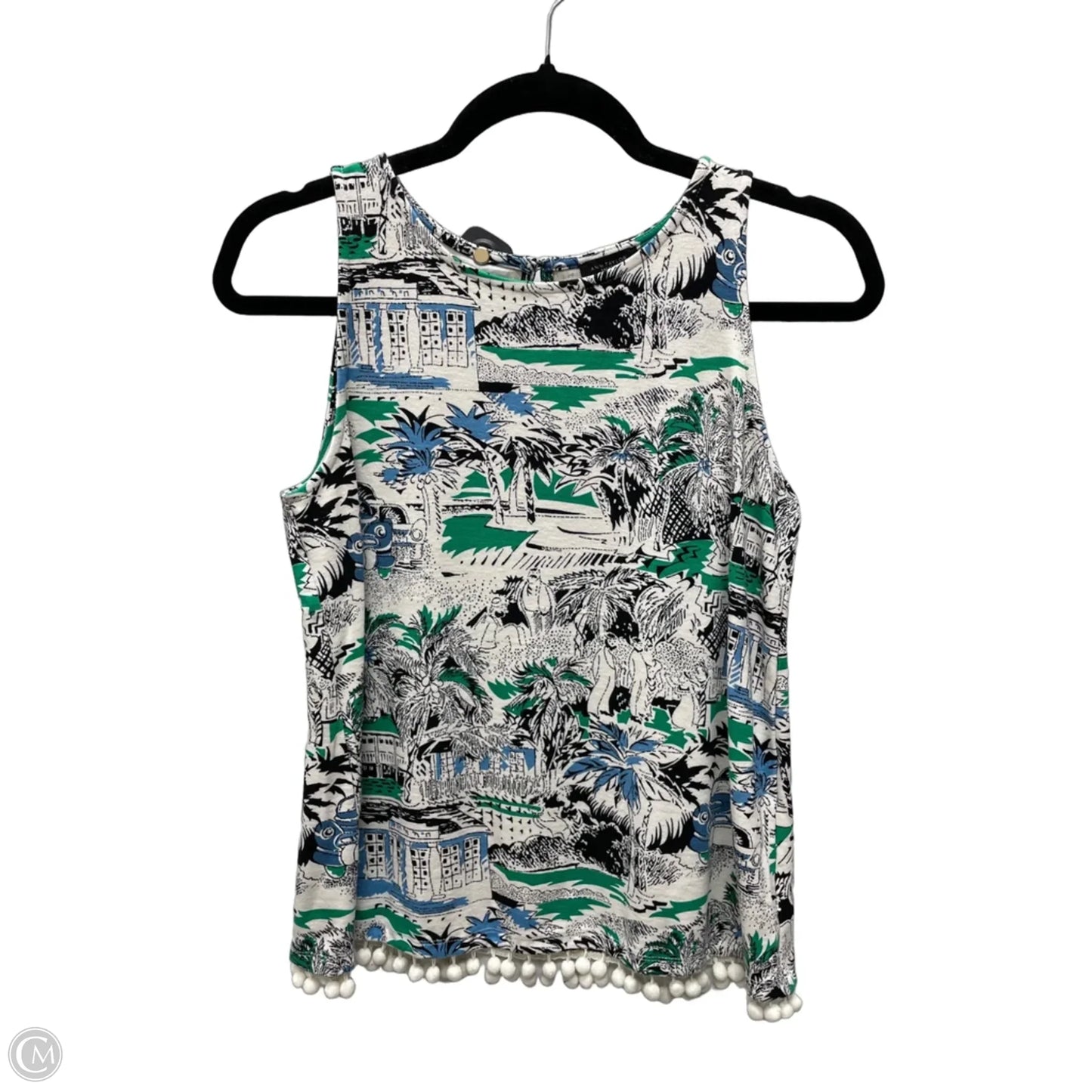 Top Sleeveless By Ann Taylor In Geometric Pattern, Size: Xs