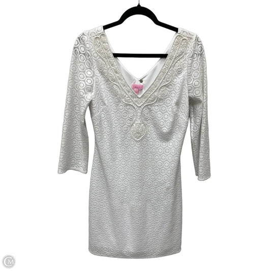 Dress Designer By Lilly Pulitzer In White, Size: M