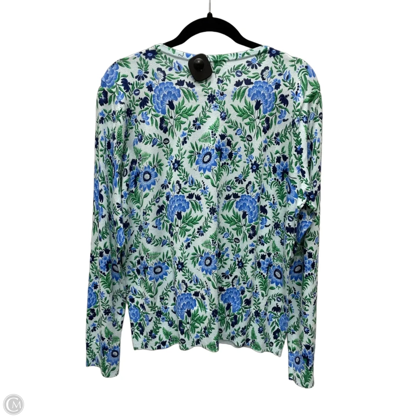 Sweater By Talbots In Floral Print, Size: Xl