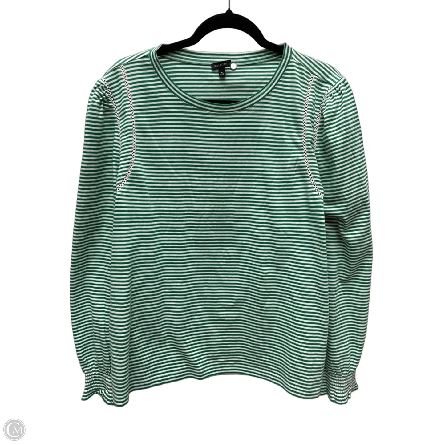 Top Long Sleeve By Talbots In Striped Pattern, Size: Xl