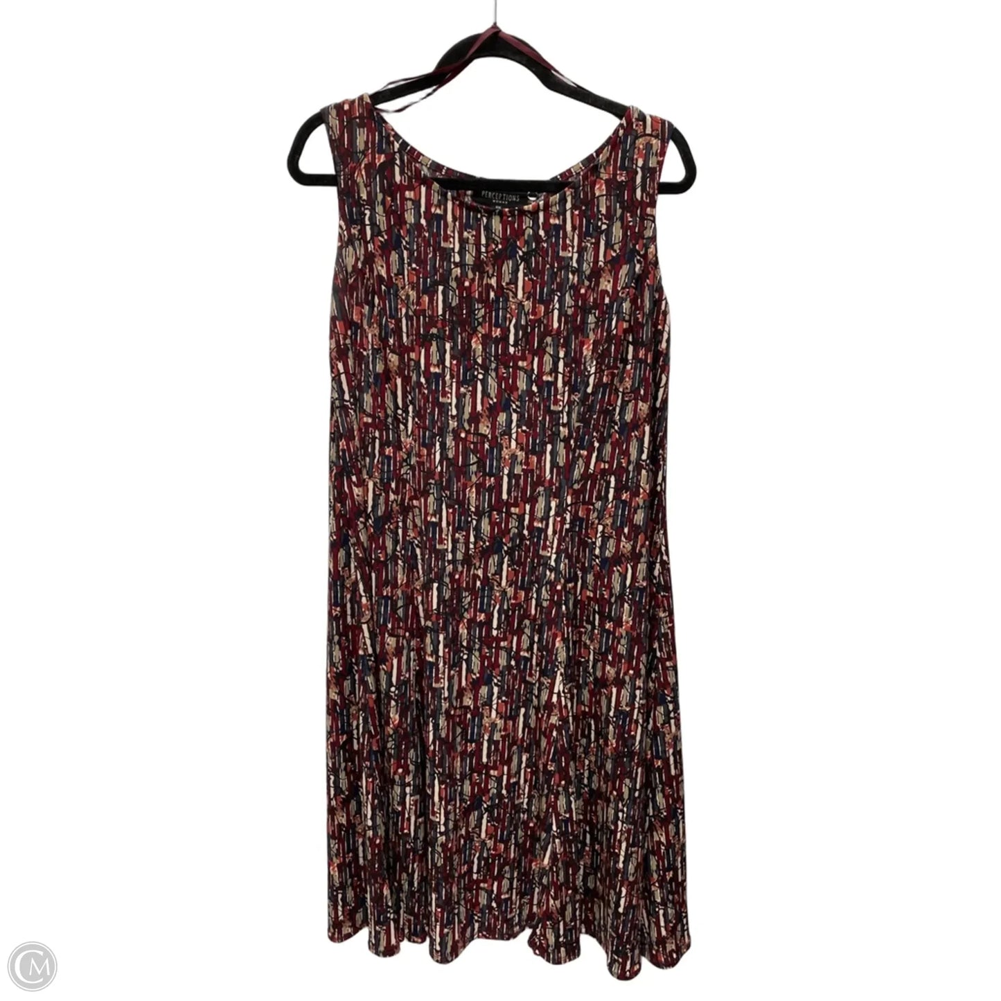 Dress Casual Short By Perceptions In Geometric Pattern, Size: Xl