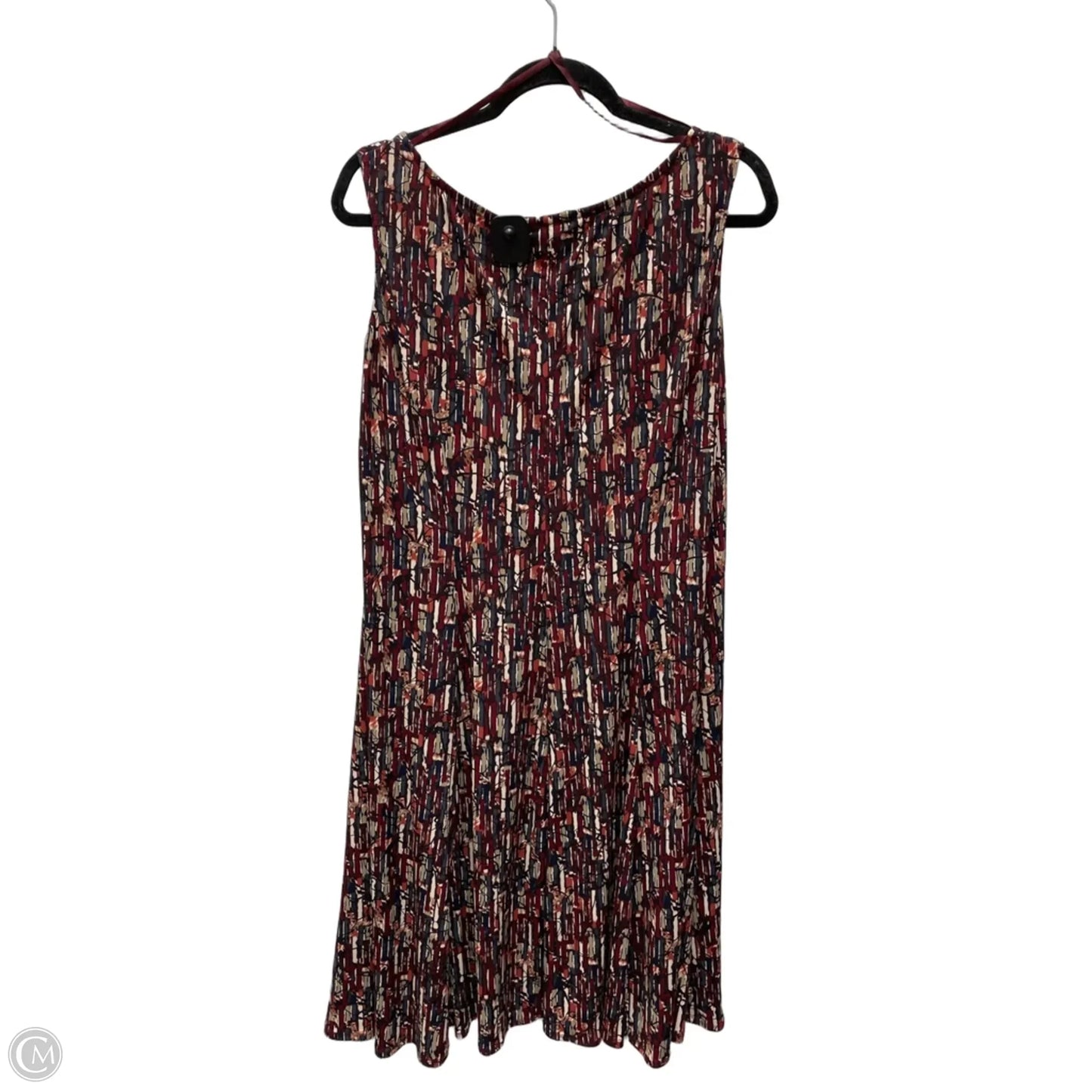 Dress Casual Short By Perceptions In Geometric Pattern, Size: Xl