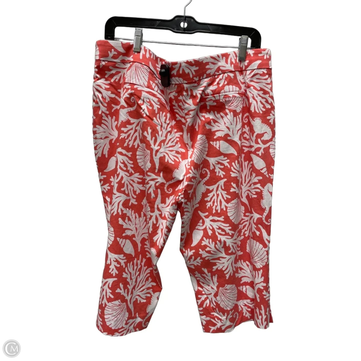 Pants Cropped By Counterparts In Tropical Print, Size: 16
