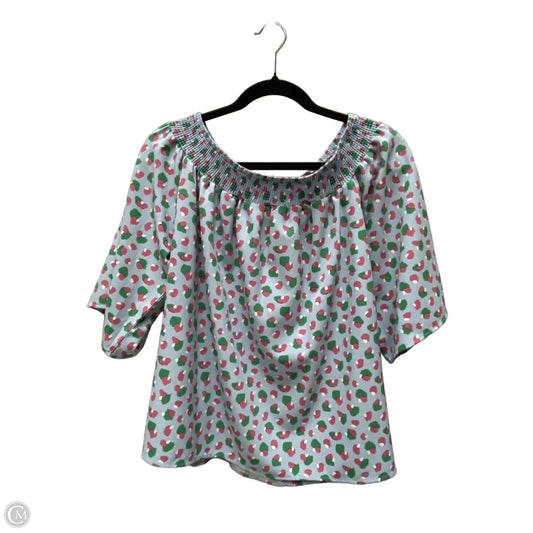 Top Short Sleeve By Michelle Mcdowell In Polkadot Pattern, Size: M