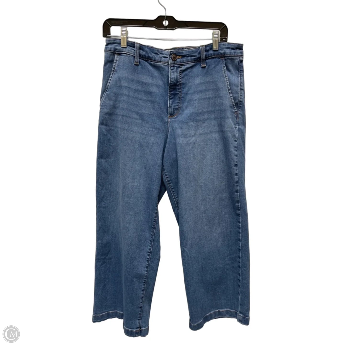 Jeans Wide Leg By Ella Moss In Blue Denim, Size: 12