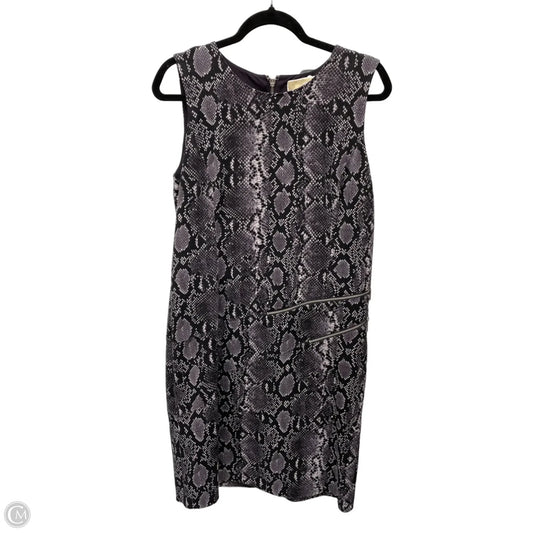 Dress Casual Short By Michael By Michael Kors In Snakeskin Print, Size: L