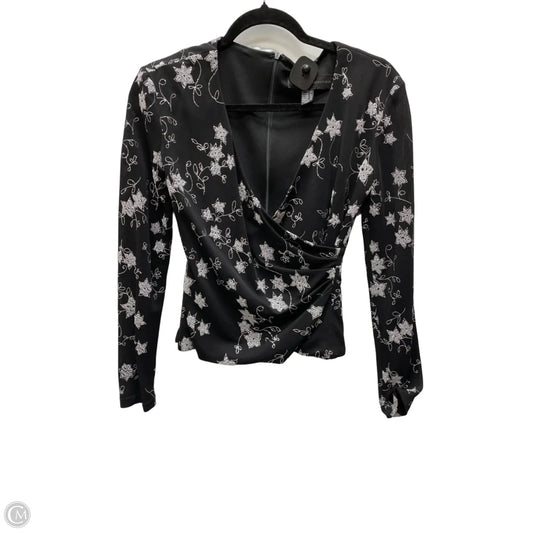 Blouse Long Sleeve By Js Collections In Floral Print, Size: S