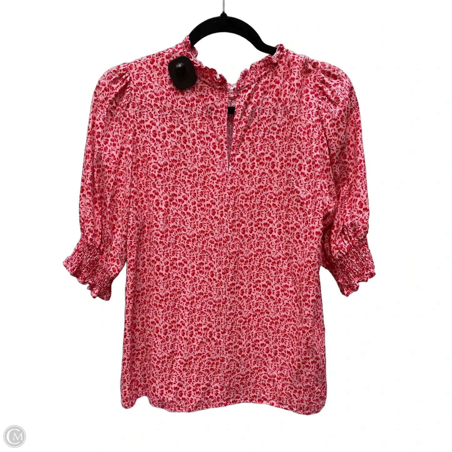 Top Short Sleeve By Boden In Floral Print, Size: L