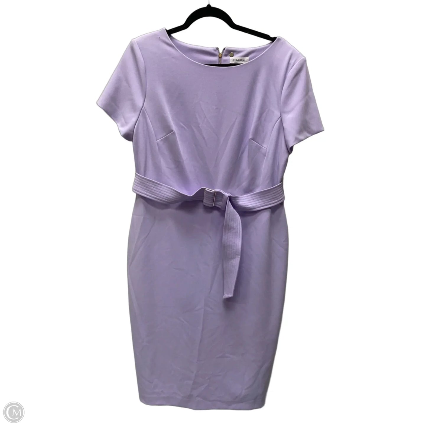 Dress Party Midi By Calvin Klein In Purple, Size: L