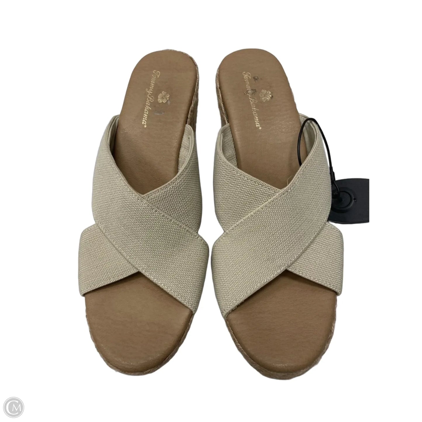 Sandals Heels Wedge By Tommy Bahama In Beige, Size: 9