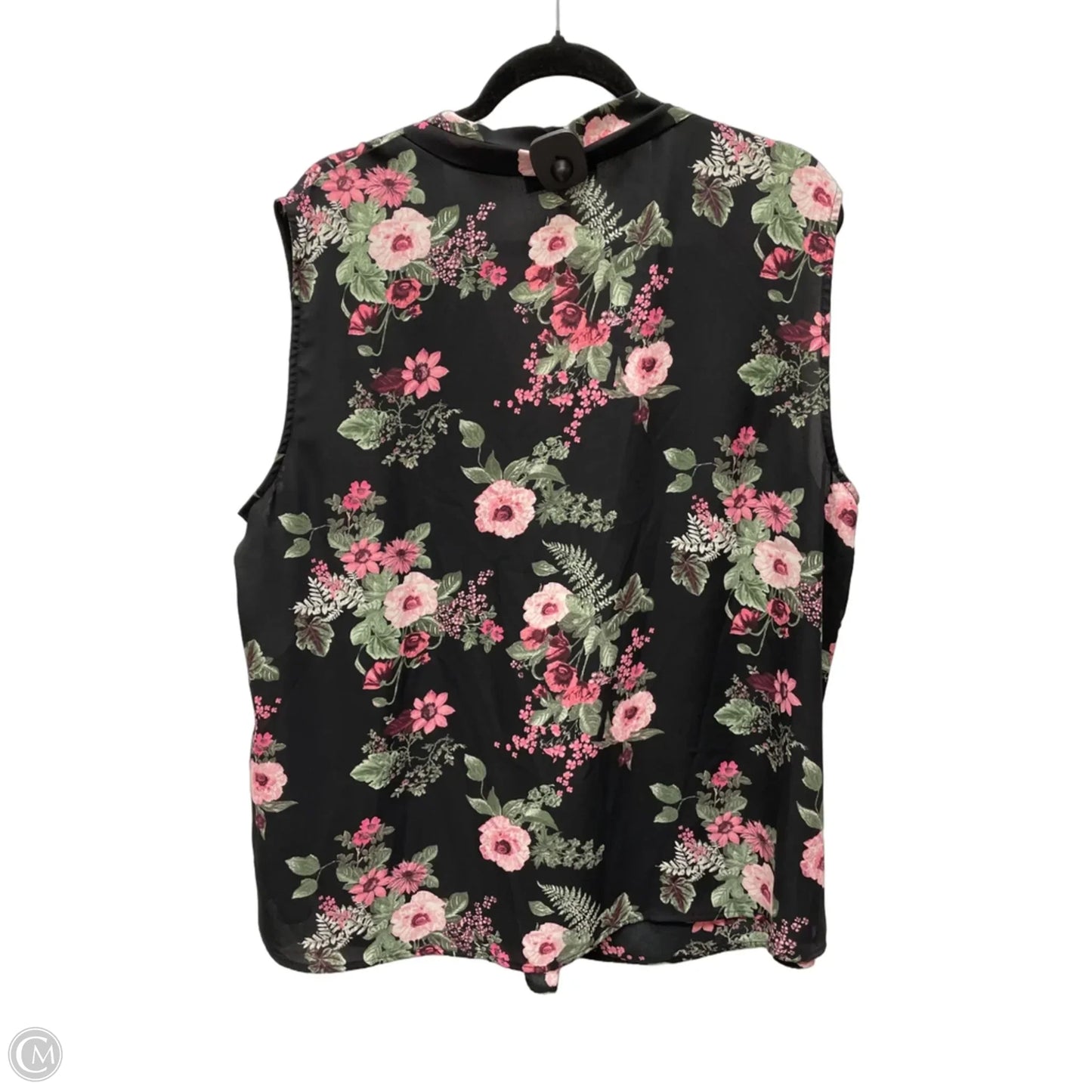Top Sleeveless By Nine West Apparel In Floral Print, Size: 3x
