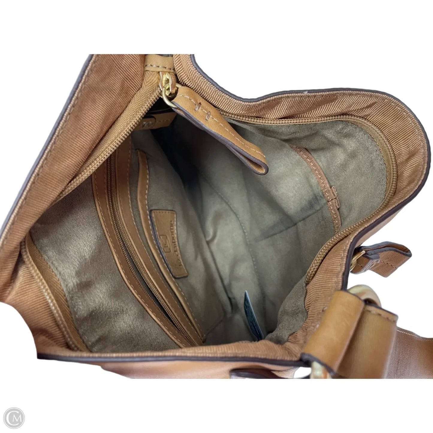 Crossbody Leather By Liz Claiborne, Size: Medium