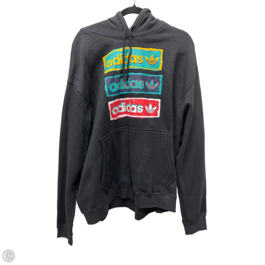 Sweatshirt Hoodie By Adidas In Black, Size: 2x
