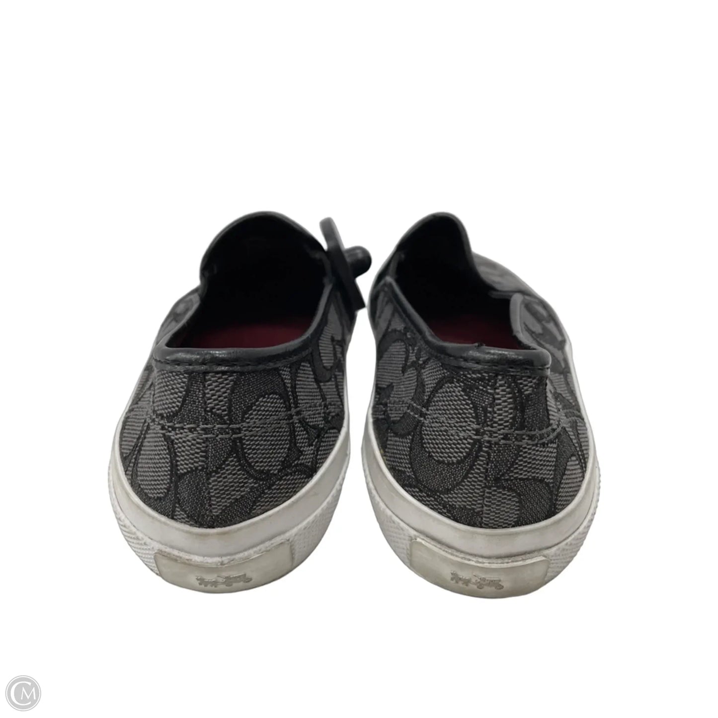 Shoes Designer By Coach In Black & Grey, Size: 7