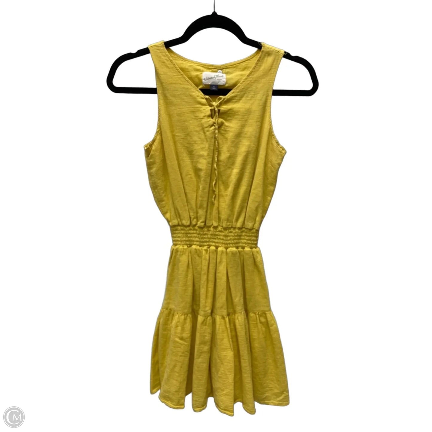 Dress Casual Short By Universal Thread In Yellow, Size: Xs