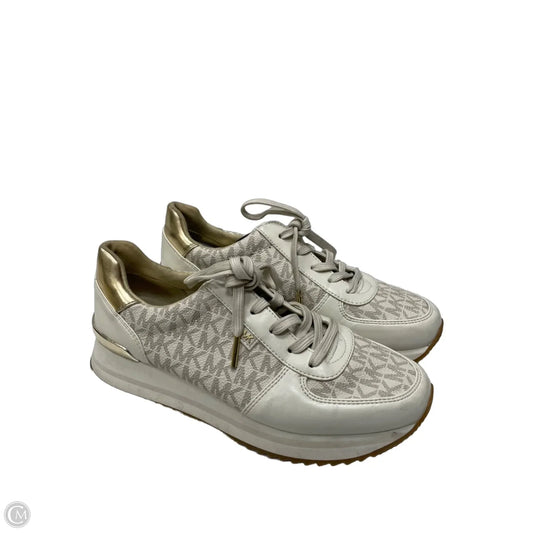 Shoes Sneakers By Michael By Michael Kors In Tan & White, Size: 7